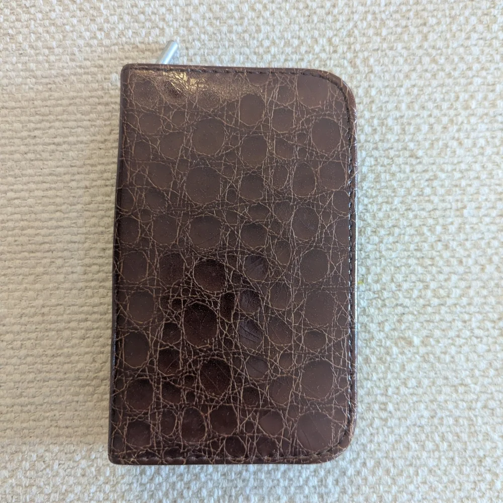 Travel Nail Care Kit, Faux‎ Leather Brown Case